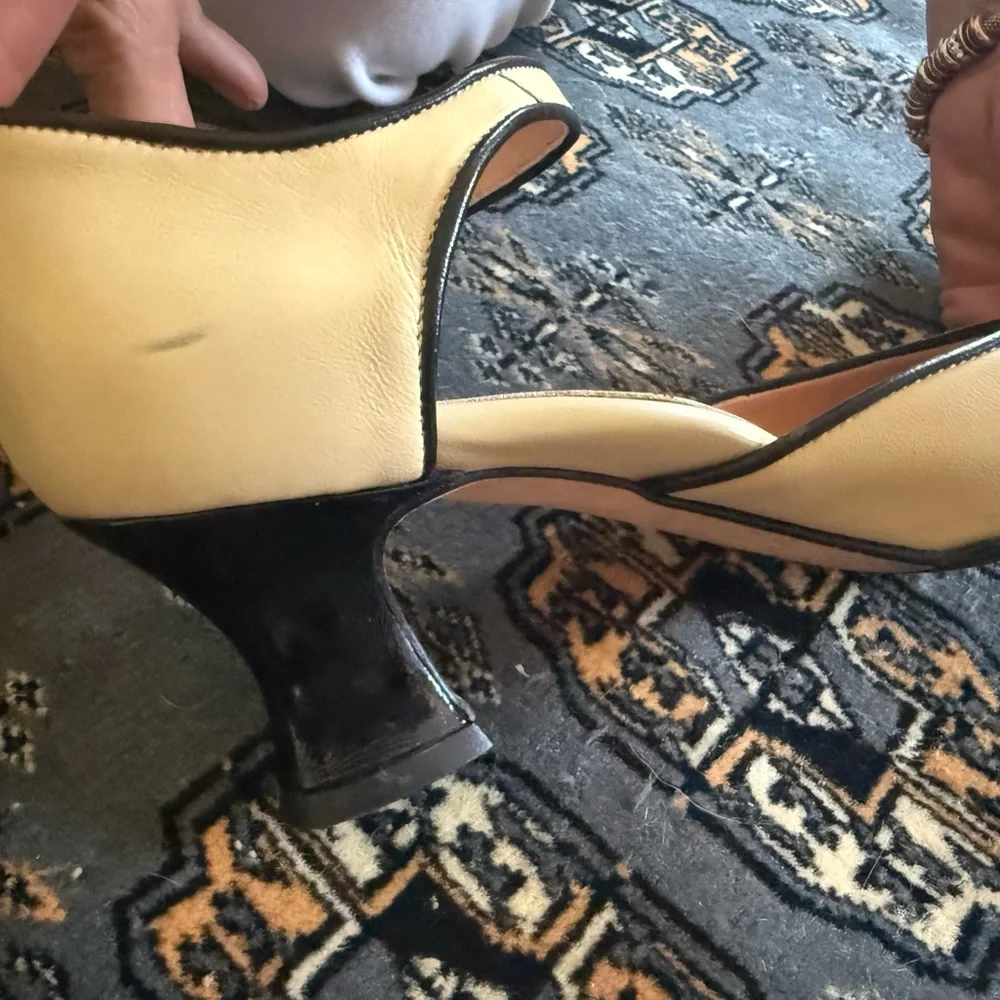 Vintage Anyi Lu handmade Shirley Mary Jane spectator heels size 37 - Picture 8 of 8